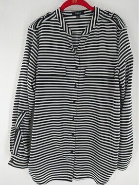 Elementz Blouse Size L Striped 067